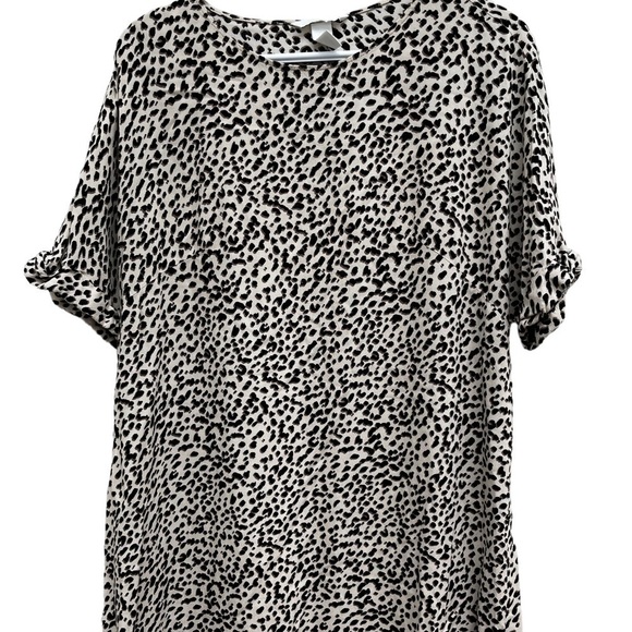 H&M Short Sleeve Dress Animal Print EUC - Picture 1 of 8